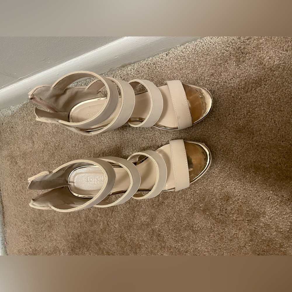 Wedged heels, lightly used, great condition
